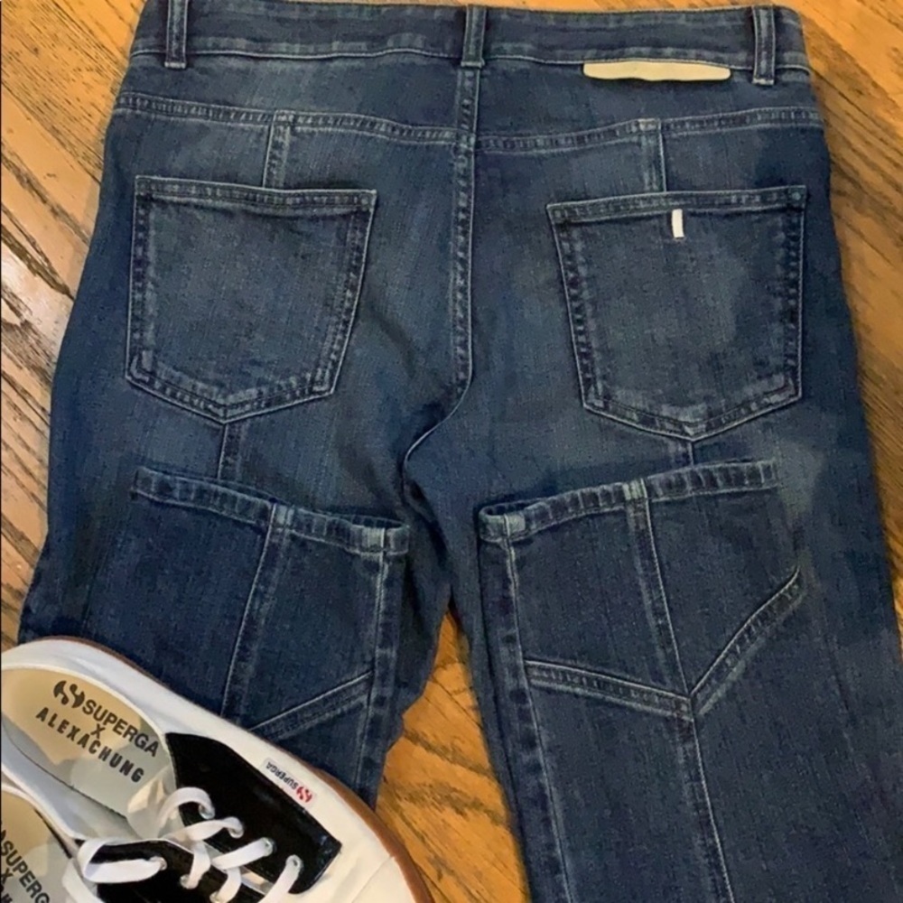 STELLA MCCARTNEY Patchwork Straight Leg Jeans - image 5